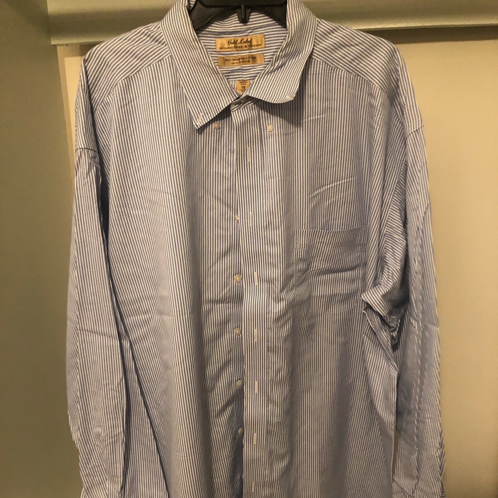 Men’s Long-sleeve Striped Dress Shirt